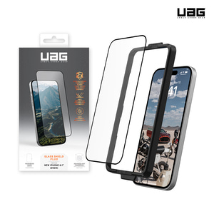 UAG 아이폰15 강화유리 플러스